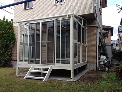 奈良市　H邸　サンルーム設置工事　ガーデンルーム　サンクスペースⅡ After画像