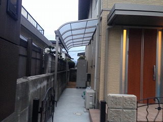 奈良市　I邸　ガーデン工事　カーポート　テラス イメージ画像