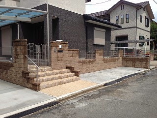 奈良市　Ｏ邸　新築外構工事　カーポート イメージ画像