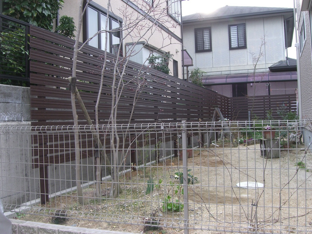奈良市　Y邸　目隠しフェンス工事　エバーアートウッド イメージ画像