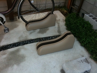 生駒市　Ｋ邸　リフォーム外構工事　サイクルポート　ウッドデッキ イメージ画像