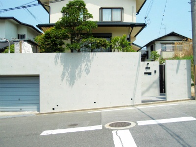 奈良市　F邸　リフォーム外構工事　擁壁門柱 イメージ画像