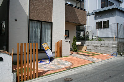 枚方市　モデルハウス　新築外構工事　オープン イメージ画像