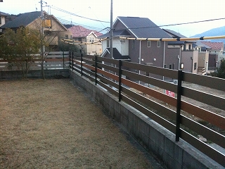 生駒市　N邸　エクステリア工事　オリジナルフェンス施工 イメージ画像