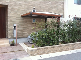 生駒市　N邸　サイクルポート工事　エクステリア工事 イメージ画像