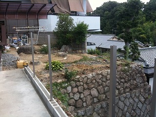 生駒市　Ｕ邸　目隠しフェンス工事 イメージ画像