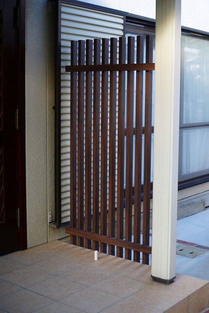 奈良市　N邸　庭工事　TOEX（LIXIL)シャレオ多段フェンス　シェード イメージ画像