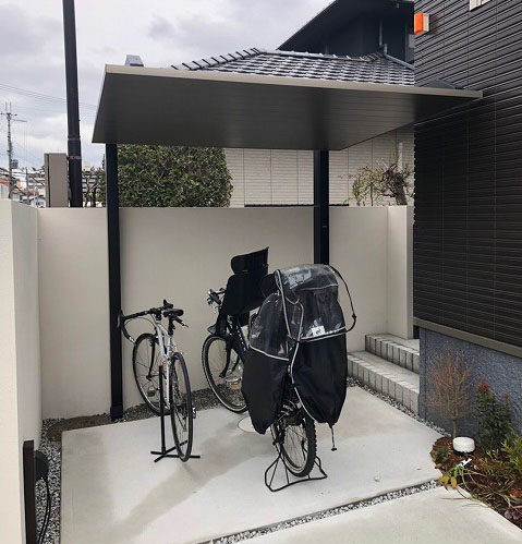 奈良市　S様邸　サイクルポート工事 イメージ画像