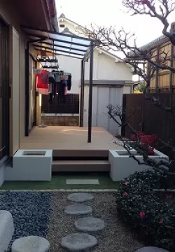 奈良市　N邸　庭工事　ガーデンリフォーム　ウッドデッキのサムネイル
