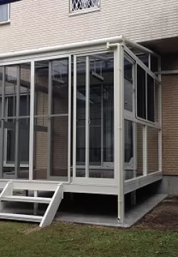 奈良市　H邸　サンルーム設置工事　ガーデンルーム　サンクスペースⅡのサムネイル