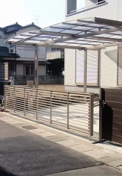長岡京市　Ｋ邸　新築外構工事　クローズ　オーバードアのサムネイル