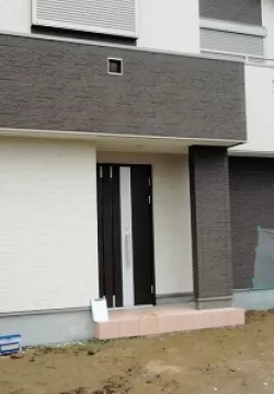 綴喜郡　Ｉ邸　新築外構工事　シンプル門柱のサムネイル
