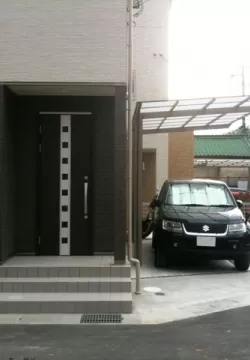 生駒市　K邸　新築外構工事　ユニット門柱のサムネイル