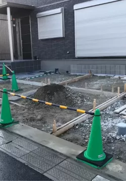 新築外構工事が完成 – 風水に詳しいお客様との出会い　奈良市　K様邸　新築外構工事のサムネイル