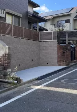 レンガ花壇を撤去して駐車スペースを増やしました　リフォーム外構　奈良市　S様邸のサムネイル